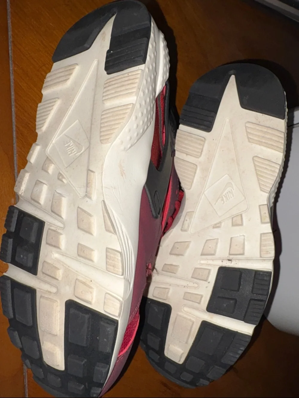 Nike Red Youth Sneakers with White Swoosh